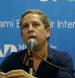 Guillermo Martínez at the Miami Book Fair International in 2014