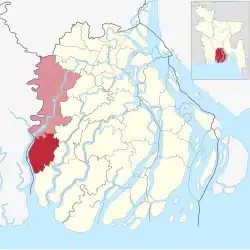 Location of Mathbaria