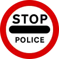 Prohibition of passing without stopping - Police