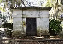 Crypt of William R. King in Live Oak Cemetery, Selma, Alabama.