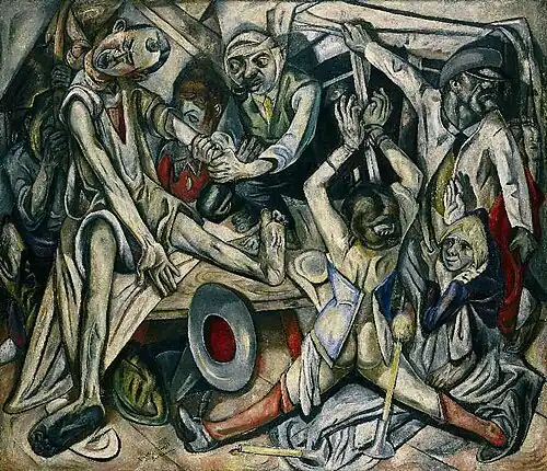 Image 57Max Beckmann, The Night (Die Nacht), 1918–1919, Kunstsammlung Nordrhein-Westfalen, Düsseldorf (from History of painting)