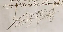 Maximilian I's signature