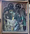 The body of Jesus is placed in the tomb, 1909, Onze-Lieve-Vrouw-over-de-Dijlekerk, Mechelen