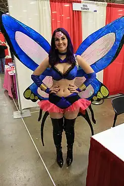 Cosplay of Sailor Heavy Metal Papillon from Sailor Moon