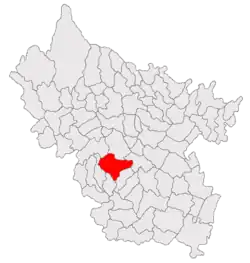Location in Buzău County