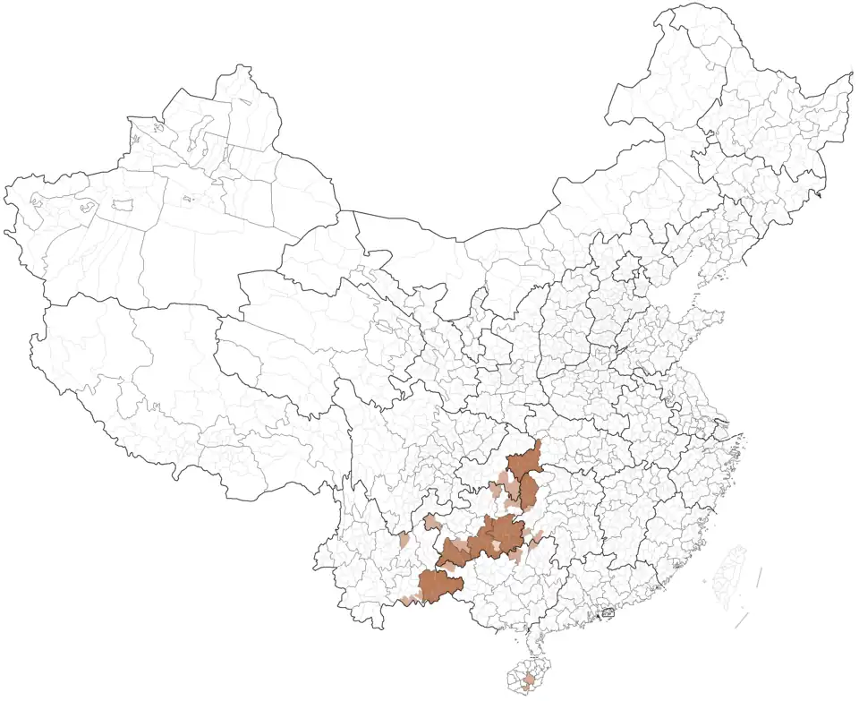 Miao autonomous prefectures and counties