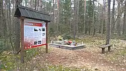 Memorial at the site of a German massacre of Poles from World War II
