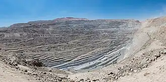 Copper mine in Chile. Latin America produces more than half of the world's copper