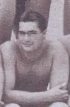 a grainy black and white picture of this person