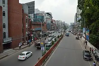 Mirpur Road - North-western View - Sobhanbag Foot Overbridge - Dhaka 2015-05-30 1806.JPG