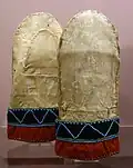 Naskapi leather mittens