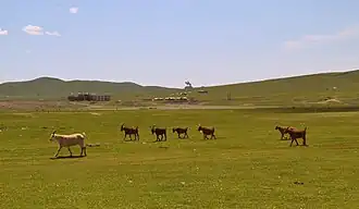 Distance view of the statue