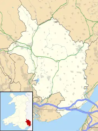 Llantilio Crossenny is located in Monmouthshire