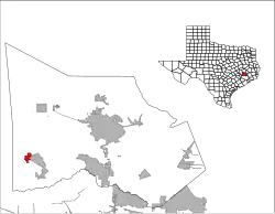 Location of Magnolia, Texas