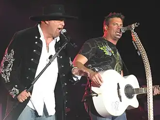 Country music duo Montgomery Gentry performing in concert