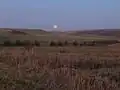 Moonrise over Aled valley.