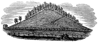 According to Joseph Smith, the angel Moroni took him to Mount Cumorah (image). There he found the golden plates relating the journey of a group of Israelites to the Americas.