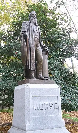 Statue of Samuel F. B. Morse by Byron M. Picket, New York's Central Park, dedicated 1871