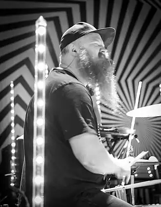 Horntveth with Jaga Jazzist at Sentralen during the 2016 Oslo Jazzfestival.