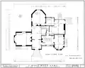 First floor plan of J. Mora Moss House