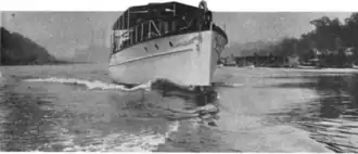 Motor yacht Edithena starboard bow view 1914