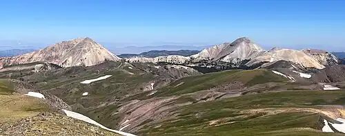 Mount Baldy (left) and Mount Belknap (right)