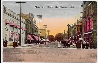 Main Street, looking south, c. 1910