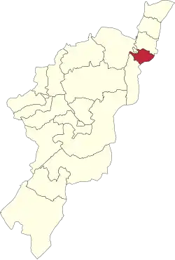 Map of Adamawa State highlighting Mubi South