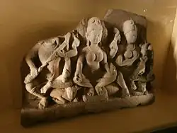 Shiva and his mother, 10th century AD, from India.