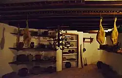 Nineteenth-century pantry in Museu Romàntic Can Papiol in Vilanova i la Geltrú