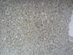 Mushqbudji rice grains close-up