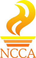 Logo of National Commission for Culture and the Arts, with the Baybayin letter ka stylized as an eternal flame