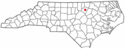 Location of Louisburg, North Carolina