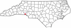 Location of South Gastonia, North Carolina