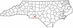 Location within the state of North Carolina