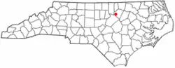 Location of Youngsville, North Carolina