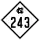North Carolina Highway 243 marker