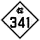 North Carolina Highway 341 marker