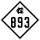 North Carolina Highway 893 marker