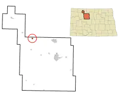 Location of Carpio, North Dakota