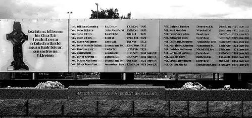 NGA plot for the dead Republican volunteers of the Newry area, St Mary's cemetery