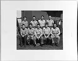 Ship's yeomen of escort carrier USS Makin Island (CVE-93), c. 1945.