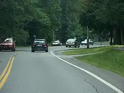 Route 308 near its western terminus at US 9