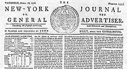 New York Journal or the General Advertiser Apr 18 1776