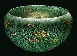 Tokyo Cloisonne Enamel, Shōtai Shippō by Namikawa Sōsuke (c. 1900), translucent plique-a-jour enamel on silver.