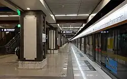 Eastbound platform (November 2013)