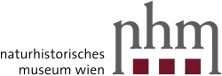 The phrase "Naturhistorisches Museum Wien" next to the stylized lowercase letters "n", "h", and "m", above three dots.