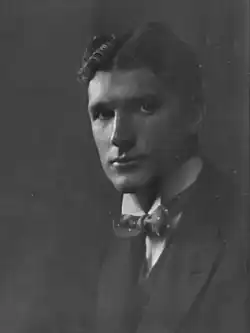 Black-and-white head shot of Doubleday