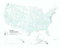 Percent of Pacific Islander Americans