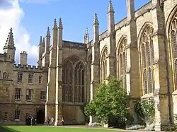 Photograph of an Oxbridge college chapel, built in the grandiose Gothic style